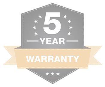 5 Year Warranty